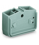 4-conductor center terminal block; without push-buttons; 2.5 mm²; CAGE CLAMP®; 2,50 mm²; gray