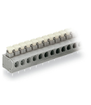 PCB terminal block; push-button; 1.5 mm²; Pin spacing 5/5.08 mm; 2-pole; Push-in CAGE CLAMP®; 1,50 mm²; gray