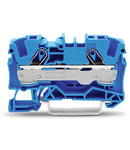 2-conductor through terminal block; 6 mm²; for Ex e II and Ex i applications; side and center marking; for DIN-rail 35 x 15 and 35 x 7.5; Push-in CAGE CLAMP®; 6,00 mm²; blue