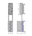 Socket; 6-pole; gray