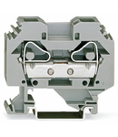 2-conductor through terminal block; 16 mm²; lateral marker slots; for DIN-rail 35 x 15 and 35 x 7.5; CAGE CLAMP®; 16,00 mm²; gray