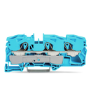 3-conductor through terminal block; 16 mm²; for Ex e II and Ex i applications; side and center marking; for DIN-rail 35 x 15 and 35 x 7.5; Push-in CAGE CLAMP®; 16,00 mm²; blue