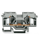 2-conductor through terminal block; 16 mm²; lateral marker slots; for DIN-rail 35 x 15 and 35 x 7.5; CAGE CLAMP®; 16,00 mm²; gray