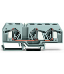 3-conductor through terminal block; 16 mm²; center marking; for DIN-rail 35 x 15 and 35 x 7.5; CAGE CLAMP®; 16,00 mm²; gray