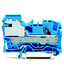 1-conductor N-disconnect terminal block; 6 mm²; Push-in CAGE CLAMP®; 6,00 mm²; blue