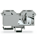 2-conductor through terminal block; 35 mm²; lateral marker slots; only for DIN 35 x 15 rail; CAGE CLAMP®; 35,00 mm²; gray