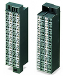 Matrix patchboard; 32-pole; Marking 1-32; Colors of modules: gray/white; Module marking, side 1 and 2 vertical; for 19" racks; 1,50 mm²; dark gray