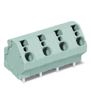 PCB terminal block; 4 mm²; Pin spacing 10 mm; 3-pole; CAGE CLAMP®; 4,00 mm²; gray