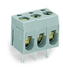 PCB terminal block; 2.5 mm²; Pin spacing 5 mm; 3-pole; 2,50 mm²; gray