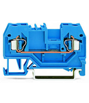 2-conductor through terminal block; 2.5 mm²; suitable for Ex i applications; center marking; for DIN-rail 35 x 15 and 35 x 7.5; CAGE CLAMP®; 2,50 mm²; blue