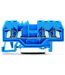 3-conductor through terminal block; 2.5 mm²; suitable for Ex i applications; center marking; for DIN-rail 35 x 15 and 35 x 7.5; CAGE CLAMP®; 2,50 mm²; blue