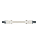 pre-assembled interconnecting cable; Eca; Socket/plug; 2-pole; Cod. L; H05Z1Z1-F 2 x 2.5 mm²; 7 m; 2,50 mm²; dark gray