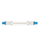 pre-assembled interconnecting cable; Eca; Socket/plug; 2-pole; Cod. I; H05Z1Z1-F 2 x 1,50 mm²; 7 m; 1,50 mm²; blue