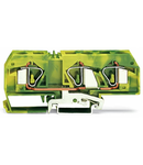 3-conductor ground terminal block; 16 mm²; center marking; for DIN-rail 35 x 15 and 35 x 7.5; CAGE CLAMP®; 16,00 mm²; green-yellow