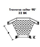 Traversa coltar 90GR pentru pat metalic 300 mm