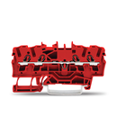 4-conductor through terminal block; 2.5 mm²; suitable for Ex e II applications; side and center marking; for DIN-rail 35 x 15 and 35 x 7.5; Push-in CAGE CLAMP®; 2,50 mm²; red