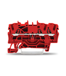 3-conductor through terminal block; 2.5 mm²; suitable for Ex e II applications; side and center marking; for DIN-rail 35 x 15 and 35 x 7.5; Push-in CAGE CLAMP®; 2,50 mm²; red