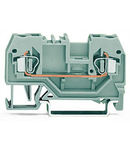 2-conductor through terminal block; 2.5 mm²; center marking; for DIN-rail 35 x 15 and 35 x 7.5; CAGE CLAMP®; 2,50 mm²; black
