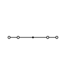 4-conductor through terminal block; 2.5 mm²; center marking; for DIN-rail 35 x 15 and 35 x 7.5; CAGE CLAMP®; 2,50 mm²; red