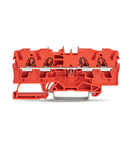 4-conductor through terminal block; 4 mm²; suitable for Ex e II applications; side and center marking; for DIN-rail 35 x 15 and 35 x 7.5; Push-in CAGE CLAMP®; 4,00 mm²; orange