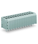 PCB terminal block; 1.5 mm²; Pin spacing 3.5 mm; 12-pole; CAGE CLAMP®; 1,50 mm²; gray