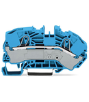 2-conductor supply terminal blocks for distribution boxes; 16 mm²; side and center marking; for DIN-rail 35 x 15 and 35 x 7.5; Push-in CAGE CLAMP®; 16,00 mm²; blue