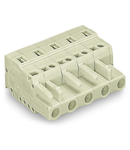 1-conductor female plug; 100% protected against mismating; 2.5 mm²; Pin spacing 7.5 mm; 5-pole; 2,50 mm²; light gray