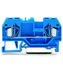 2-conductor through terminal block; 4 mm²; suitable for Ex i applications; center marking; for DIN-rail 35 x 15 and 35 x 7.5; CAGE CLAMP®; 4,00 mm²; blue