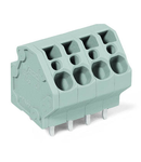 PCB terminal block; 4 mm²; Pin spacing 5 mm; 2-pole; CAGE CLAMP®; 4,00 mm²; gray