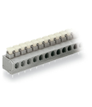 PCB terminal block; push-button; 1.5 mm²; Pin spacing 5/5.08 mm; 4-pole; Push-in CAGE CLAMP®; 1,50 mm²; gray