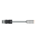 pre-assembled connecting cable; Eca; Plug/open-ended; 3-pole; Cod. B; H05VV-F 3 x 2.5mm²; 3 m; 2,50 mm²; gray