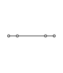 4-conductor miniature through terminal block; 2.5 mm²; with test option; suitable for Ex i applications; center marking; for DIN-rail 35 x 15 and 35 x 7.5; CAGE CLAMP®; 2,50 mm²; blue