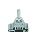 Stud terminal block; lateral marker slots; for DIN-rail 35 x 15 and 35 x 7.5; 1 stud, M10; 120,00 mm²; gray