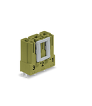 Plug for PCBs; straight; 3-pole; Cod. B; light green
