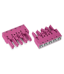 Socket; 5-pole; Cod. B; 4,00 mm²; pink