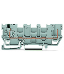 1-conductor/1-pin carrier terminal block; with 3 jumper positions; for DIN-rail 35 x 15 and 35 x 7.5; 4 mm²; CAGE CLAMP®; 4,00 mm²; gray