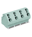 PCB terminal block; 4 mm²; Pin spacing 10 mm; 9-pole; CAGE CLAMP®; 4,00 mm²; gray
