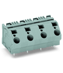 PCB terminal block; 6 mm²; Pin spacing 15 mm; 12-pole; CAGE CLAMP®; commoning option; 6,00 mm²; gray