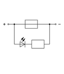 2-conductor fuse terminal block; for mini-automotive blade-style fuses; with test option; with blown fuse indication by LED; 24 V; for DIN-rail 35 x 15 and 35 x 7.5; 2.5 mm²; Push-in CAGE CLAMP®; 2,50 mm²; gray