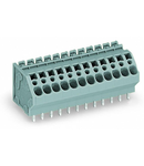 PCB terminal block; 4 mm²; Pin spacing 5 mm; 5-pole; CAGE CLAMP®; commoning option; 4,00 mm²; gray