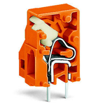 Stackable PCB terminal block; push-button; 2.5 mm²; Pin spacing 5 mm; 1-pole; CAGE CLAMP®; clamping collar; 2,50 mm²; orange