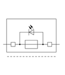 4-conductor fuse terminal block; with pivoting fuse holder; with end plate; for 5 x 20 mm miniature metric fuse; with blown fuse indication by LED; 230 V; for DIN-rail 35 x 15 and 35 x 7.5; 2.5 mm²; Push-in CAGE CLAMP®; 2,50 mm²; gray