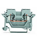 2-conductor through terminal block; 2.5 mm²; suitable for Ex i applications; lateral marker slots; for DIN-rail 35 x 15 and 35 x 7.5; CAGE CLAMP®; 2,50 mm²; blue