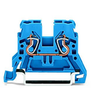 2-conductor through terminal block; 2.5 mm²; suitable for Ex i applications; side and center marking; for DIN-rail 35 x 15 and 35 x 7.5; CAGE CLAMP®; 2,50 mm²; blue