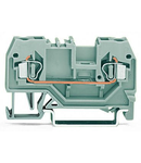 2-conductor through terminal block; 2.5 mm²; center marking; for DIN-rail 35 x 15 and 35 x 7.5; CAGE CLAMP®; 2,50 mm²; yellow