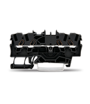 4-conductor through terminal block; 1.5 mm²; suitable for Ex e II applications; side and center marking; for DIN-rail 35 x 15 and 35 x 7.5; Push-in CAGE CLAMP®; 1,50 mm²; black