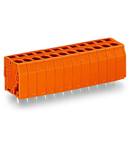 PCB terminal block; 2.5 mm²; Pin spacing 5.08 mm; 2-pole; CAGE CLAMP®; 2,50 mm²; orange