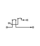 Double-deck, double-disconnect terminal block; with 2 pivoting knife disconnects; N/L; for DIN-rail 35 x 15 and 35 x 7.5; 2.5 mm²; Push-in CAGE CLAMP®; 2,50 mm²; gray