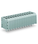 PCB terminal block; 1.5 mm²; Pin spacing 3.5 mm; 10-pole; CAGE CLAMP®; 1,50 mm²; gray