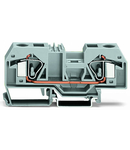 2-conductor through terminal block; 16 mm²; center marking; for DIN-rail 35 x 15 and 35 x 7.5; CAGE CLAMP®; 16,00 mm²; blue